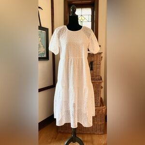 Everlane White Eyelet Dress
